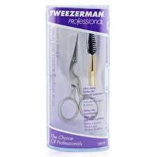 Tweezerman Professional Stainless Brow Shaping Schere & Pinsel
