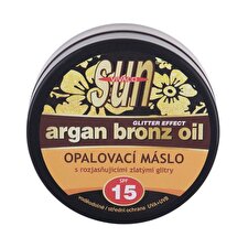 Vivaco Sun Argan Bronz Oil Glitter Effect Spf15 - Suntan Butter With Argan Oil And Glitter 200ml