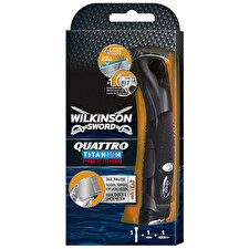Wilkinson Sword Quattro Titanium Precision Carbon - Shaver For Men