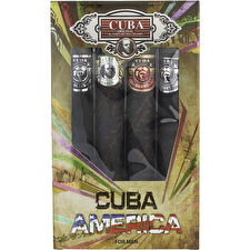 Cuba America Black Gift Set Eau De Toilette 35ml Grey Eau De Toilette 35ml Green Eau De Toilette 35ml Brown Eau De Toilette 35ml 140ml