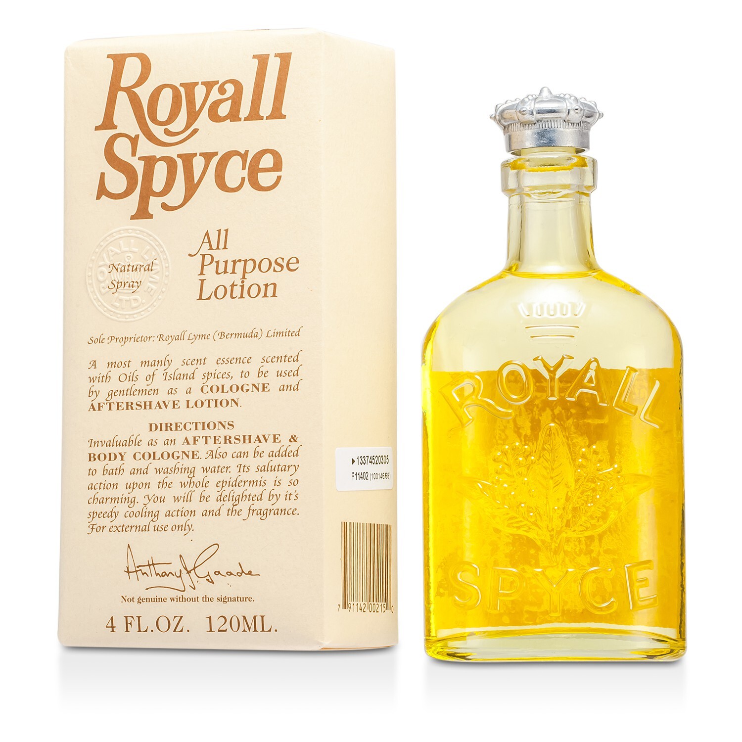 Royall Fragrances Royall Spyce All Purpose Lotion Cologne 120ml