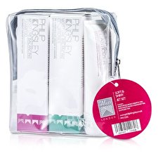 Philip Kingsley Soft & Shine Jet Set: Shampoo 75ml + Conditioner 75ml + Elasticizer 75ml 3pcs