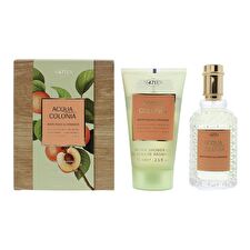 4711 Set 4711: Acqua Colonia White Peach & Coriander Eau De Cologne Unisex 50ml & Acqua Colonia White Peach & Coriander Moisturizing Shower Gel Body All Skin Types 75ml