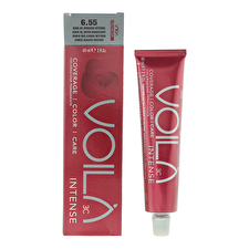 Intercosmo Voila 3c Intense Permanent Hair Dye 6.55 Dark Blonde Intense Mahogany 60ml