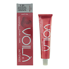 Intercosmo Voila 3c Intense Permanent Hair Dye 7.21 Medium Blonde Iridescent Pearl 60ml