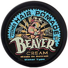 Cock Grease Beaver Cream Water Type Hair Styling Pomade Shine Finish Light To Medium Hold 50 G
