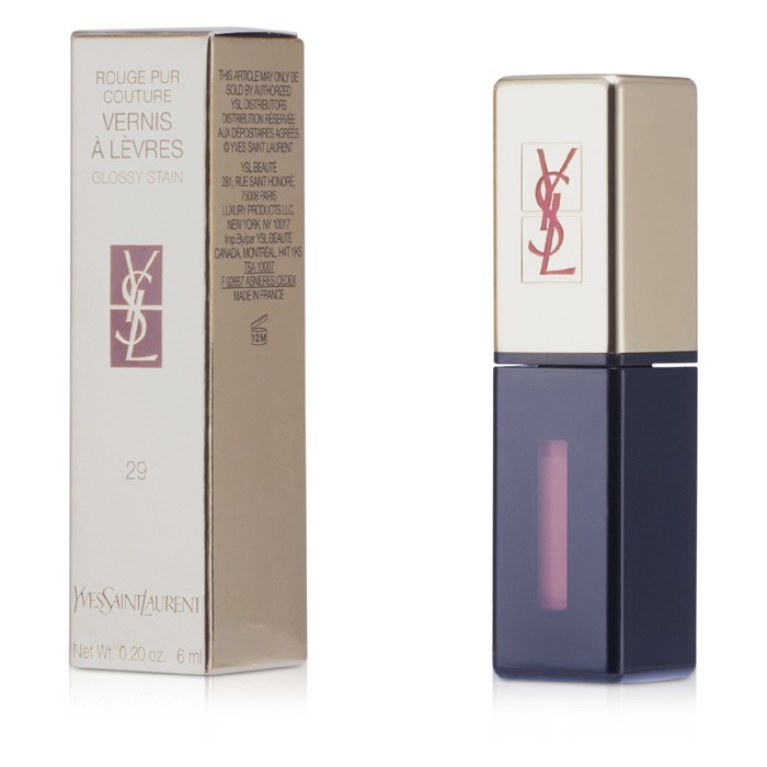 Yves Saint Laurent Rouge Pur Couture Vernis a Levres Glossy Stain 17  Encre Rose 6ml - Main Image