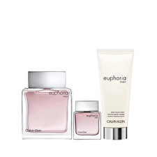 Calvin Klein Set Calvin Klein: Euphoria Eau De Toilette For Men 100ml & Euphoria Eau De Toilette For Men 15ml *miniature & Euphoria After-shave Balm 100ml