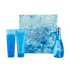 Davidoff Cool Water Coffret: Eau De Toilette Spray 100ml/3.4oz + Moisturising Body Lotion 75ml/2.5oz + Gentle Shower Breeze 75ml/2.5oz 3pcs