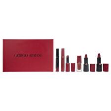 Giorgio Armani Set Giorgio Armani: Rouge D'armani Matte Cream Lipstick 400 Four Hundred 4 G & Lip Maestro Lip Stain Liquid Lipstick 400 6.5ml & Lip Magnet Liquid Lipstick 400 3.9ml & Ecstasy Lacquer Shining Lip Gloss 400 3ml & Rouge D'armani Cream Lipstick 400 4 G & Ecstasy Shine Cream Lipstick 400 3 G