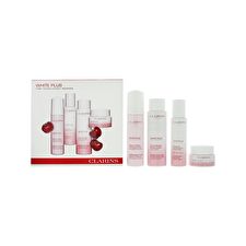 Clarins Set Clarins: White Plus Hydrating Day Emulsion For Face 75ml & White Plus Brightening Cleansing Foam 150ml & White Plus Brightening Lotion For Face 200ml & White Plus Brightening Gel Mask For Face 50ml