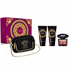 Versace Crystal Noir Woman Set Eau De Parfum 90ml & Bl 100ml & Bath & Sg 100ml & Make Up Case