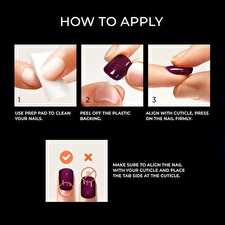 Kiss Glue-on Nails Impress Color Fx - Starstruck 30 Pcs