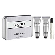 Montblanc Set Montblanc: Explorer Platinum Eau De Parfum For Men 7.5ml & Explorer Platinum Hydrating Cream For Face 30ml & Explorer Platinum Hydrating Shower Gel All Skin Types 30ml