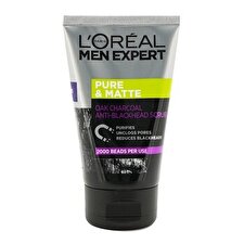 L'Oreal Men Expert Pure & Matte Charcoal Black Scrub 100ml/3.3oz