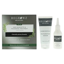 Regrowz Set Regrowz: Homeopathic Scalp Serum Restorative 75ml & Homeopathic Scalp Cream Treatment Hydrate & Protect 75ml