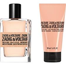 Zadig & Voltaire Set Zadig & Voltaire: This Is Her! Vibes Of Freedom Eau De Parfum For Women 50ml & This Is Her! Vibes Of Freedom Hydrating Body Lotion 50ml
