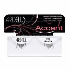 Ardell Accent Eyelashes #308-black 1 U