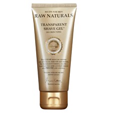 Raw Naturals Transparent 100% Vegan Hydrating & Softening Shaving Gel 100ml