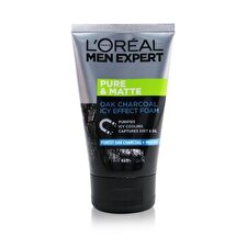 L'Oreal Men Expert Pure & Matte Icy Effect Charcoal Black Foam 100ml/3.4oz