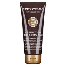 Raw Naturals Supernatural 100% Vegan Hair Shampoo Conditioner & Shower Gel 3-in-1 200ml