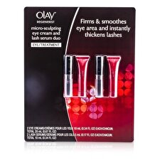 Olay Regenerist Micro-Sculpting Eye Care Set: 2x Augencreme 10ml/0.34oz + 2x Lash Serum 5ml / 0,17 Unzen 4pcs