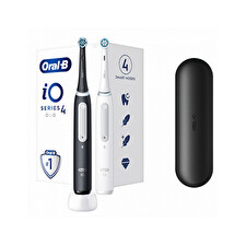Oral B Io Series 4 Matt Black & Quite White Duo Pack - Elektrický Zubní Kartá?ek ( 2 Ks )