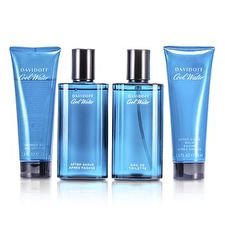 Davidoff Cool Water Gift Set - Eau De Toilette Spray + After Shave Balm + Shower Gel + After Shave Splash