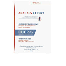 Ducray Anacaps Expert Food Supplement Chronic Hair Loss 30 Units
