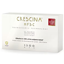 Labo Crescina Transdermic Hfsc 1300 For Growth Stimulation Ampoules Treatment Serum For Scalp For Men 10 +10 Pcs 3.5ml