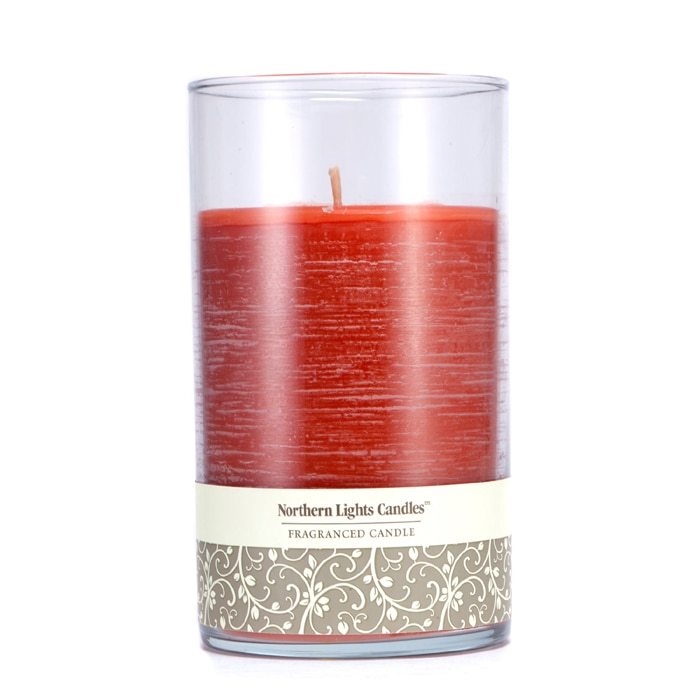 Northern Lights Candles Fragranced Candle Spiced Apple 6 inch