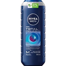 Nivea Men Total Relax Body Face & Hair Shower Gel 500ml
