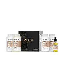 Revox B77 Set Revox B77: Plex Bond Step 3 Hair Cream Treatment Anti-breakage 260ml & Plex Bond Step 4 Hair Shampoo For Strengthening 260ml & Plex Bond Step 5 Hair Conditioner Restores 260ml & Plex Bond Step 6 Hair Cream Treatment Repairing 260ml & Plex Bond Step 7 Hair Oil Treatment Bond Repair 30ml