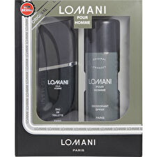 Lomani Pour Homme 2pc Set Eau De Toilette Spray & Deodorant Spray 200ml 100ml