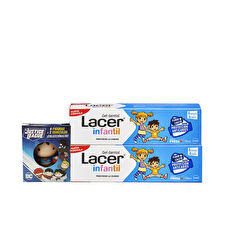 Lacer Children Dental Gel Strawberry Duo & Gift 2x 75ml 2 U