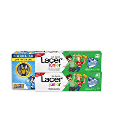 Lacer Junior Mint Dental Gel Pack 2x 75ml & 3d Figure