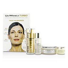 Peter Thomas Roth Un-Wrinkle Kit: Peel Pads 20pads + Turbo Face Serum 15ml/0.5oz + Night Cream 8g/0.3oz + Lotion 30ml/1oz 4pcs