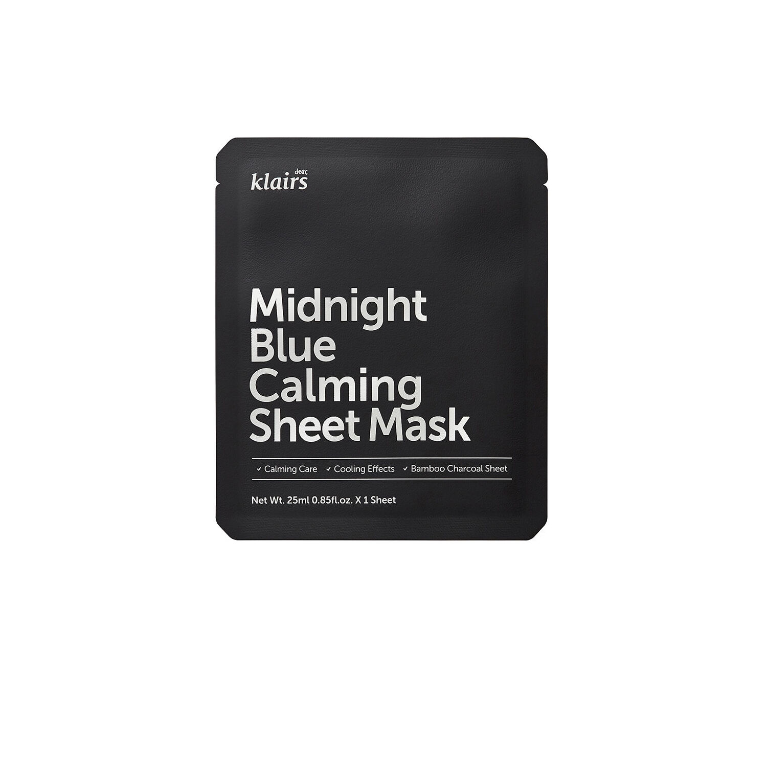 Dear, Klairs Sheet Mask 1pc - 2 Types - Midnight Blue Calming 25ml