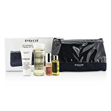 Payot Travel Kit Kopf bis Fuß Set: Reinigungsöl 50ml + 15ml + Elixir DEAN Essenz 5ml + Elixir Öl 10ml + Beutel 4pcs + 1bag