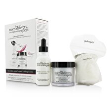 Philosophy Die Microdelivery Über Nacht Anti-Aging-Peel: Peel-Lösung 50ml/1.7oz + Night Gel 60 ml / 2 Unzen + Wattepads 24X 2pcs + 24pads