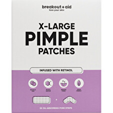 Breakout+aid Xl Patches For The Treatment Of Problematic Skin With Salicylic Acid And Retinol 5 Pcs