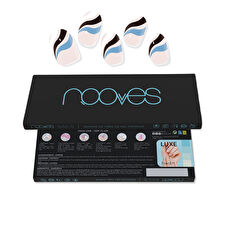 Nooves Gel Nail Sheets Flowing Stream Premium Glam #art Design 20 Units