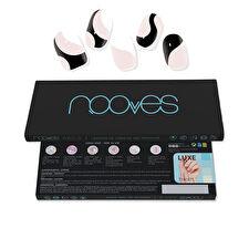 Nooves Premium Glam Gel Nail Sheets #white Cow 20 U