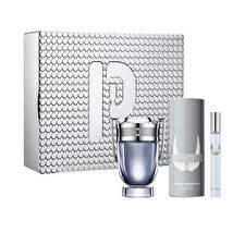 Paco Rabanne Invictus Man Set Eau De Toilette 100ml & Eau De Toilette 10ml & Deodorant Spray 150ml (tin Box)