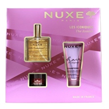 Nuxe The Iconics Giftset Huile Prodigieuse 50ml/honey Lip Balm 15g/high Shine Shampoo 50ml 115ml