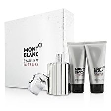 Mont Blanc Emblem Intensive Coffret: Eau de Toilette Spray 100ml/3.3oz + Duschgel 100ml/3.3oz + After Shave Balm 100ml/3.3oz 3pcs