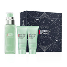Biotherm Homme Aquapower Set: Aquapower Advanced Gel 75ml/2.5oz & Aquapower Cleanser 40ml/1.3oz X 2 --3pcs