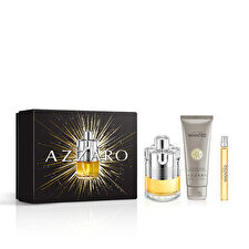 Azzaro Wanted Gift Set Eau De Toilette 100ml Mini Eau De Toilette 10ml And Shampoo For Hair And Body 75ml 100ml