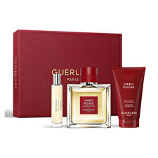Guerlain Habit Rouge - Eau De Toilette 100ml & Shower Gel 75ml & Eau De Toilette 10ml