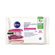 Nivea Gentle 3-in-1 Makeup Removal Wipes 25 U